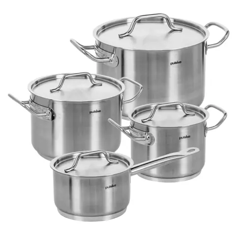 Batterie de cuisine Chef 8 pièces, inox