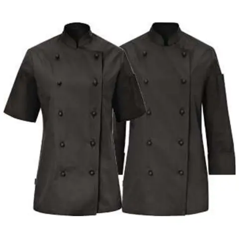 Veste de cuisine femme mi-manches Milan