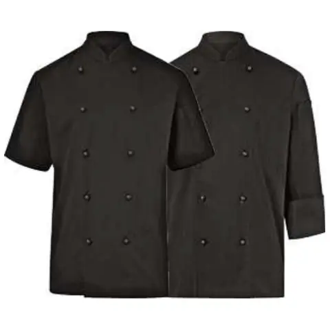 Veste de cuisine homme mi-manches Milan