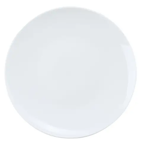 Assiette plate Coupe, porcelaine, empilable