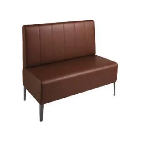 Banquette rembourrée 2 places 120 avec élément de dossier